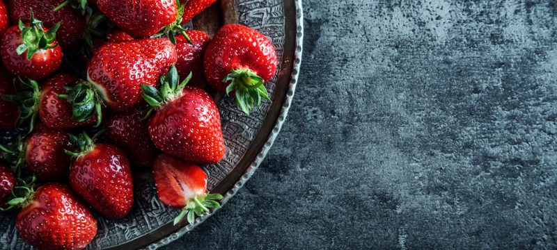 Fresas aliñadas con tomate