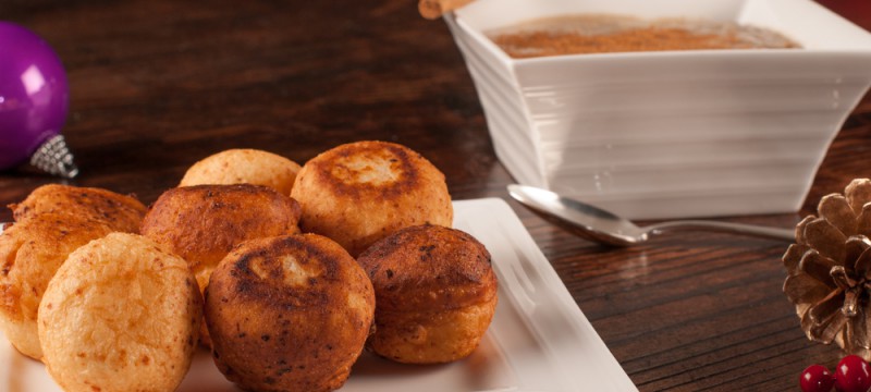 Buñuelos de garbanzos con avellanas