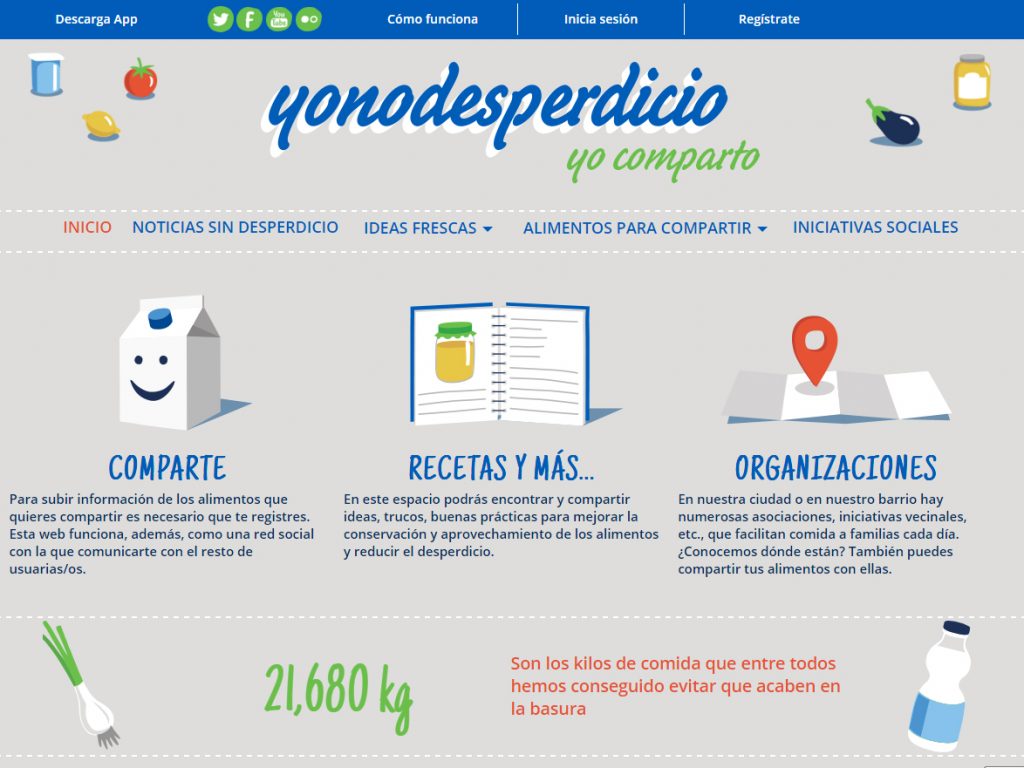 Yo no desperdicio. Apps para reducir el desperdicio de alimentos